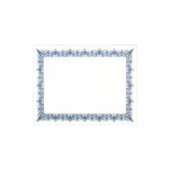 Geographics Achievement Certificates, 8.5" x 11", Blue/White, 25/Pack (GEO39087)