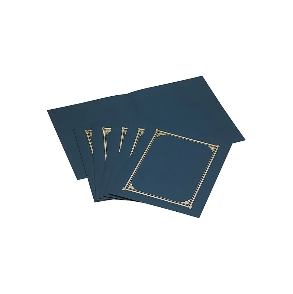 Geographics Certificate Holders, 8.5" x 11", Navy Blue, Pack (GEO45332)