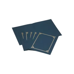 Geographics Certificate Holders, 8.5" x 11", Navy Blue, 6/Pack (GEO45332)