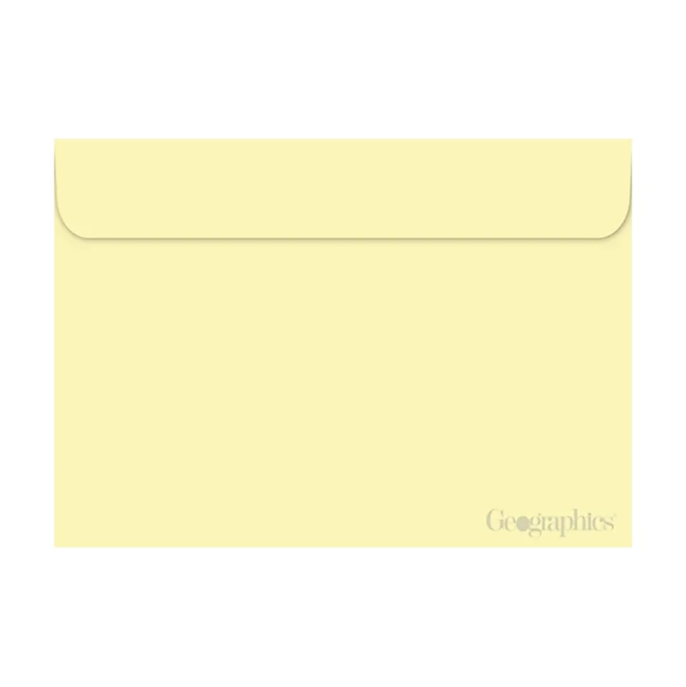 Geographics Gummed A9 Greeting Card Envelopes, 5.75" x 8.75", Ivory, 40/Pack (49826)