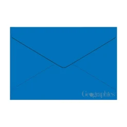 Geographics Gummed A9 Greeting Card Envelopes, 5.75" x 8.75", Blue, 50/Pack (48463)