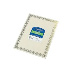 Geographics Serpentine Award Certificates, 8.5" x 11", Natural, 12/Pack (GEO44407)
