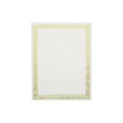 Geographics Serpentine Award Certificates, 8.5" x 11", Natural, 12/Pack (GEO44407)