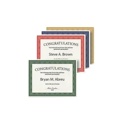Geographics Traditional Graduation Certificates, 8.5" x 11", Multicolor, 40/Pack (48669)