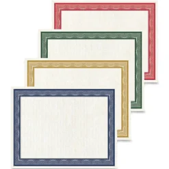 Geographics Traditional Graduation Certificates, 8.5" x 11", Multicolor, 40/Pack (48669)