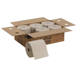 Georgia-Pacific Sofpull Recycled High-Capacity Hardwound Paper Towel, 1-Ply, Natural, 1000'/Roll, 6 Rolls/Carton (26480)