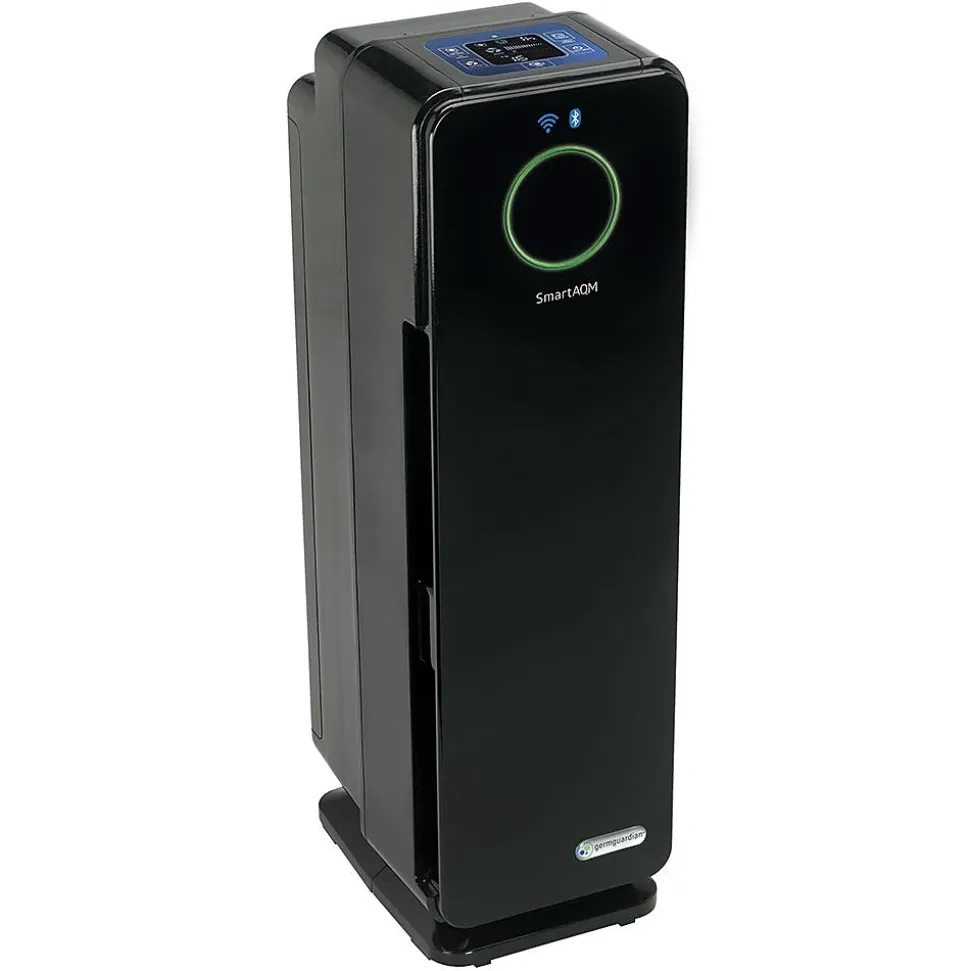 GermGuardian Smart Elite 4-in-1 True HEPA Tower Air Purifier, 5-Speed, WiFi Enabled, Black (CDAP4500BCA)
