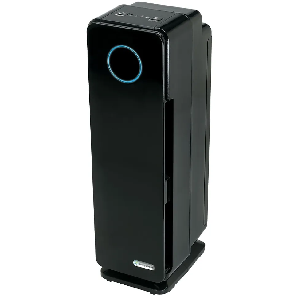 GermGuardian True HEPA Tower Air Purifier, 3-Speed, Black (AC4300BPTCA)