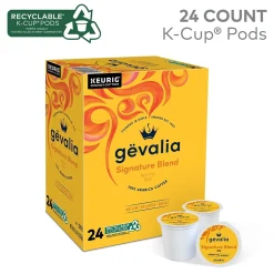 Gevalia Signature Blend Coffee Keurig® K-Cup® Pods, Light Roast, 24/Box (5305)
