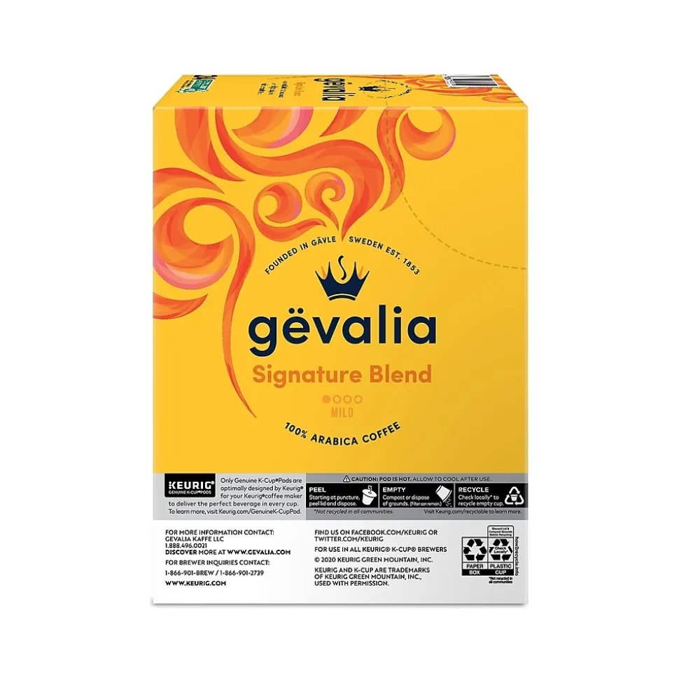 Gevalia Signature Blend Coffee Keurig K-Cup Pod, Light Roast, 96/Box (5305CT)