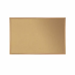 Ghent 3' H x 5' W Natural Cork Bulletin Board with Wood Frame (WK35)