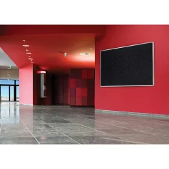 Ghent 3' H x 4' W Recycled Bulletin Board with Aluminum Frame, Confetti (ATR34-CF)