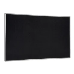 Ghent 4' H x 6' W Recycled Bulletin Board with Aluminum Frame, Black (ATR46-BK)