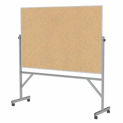 Ghent 4' H x 6' W Reversible Cork Bulletin Board with Aluminum Frame (ARKK46)