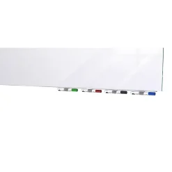 Ghent Aria 4'H x 6'W Low Profile Magnetic Glass Whiteboard, White (ARIASM46WH)