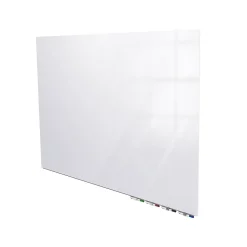 Ghent Aria Low Profile Glass Whiteboard, 4'H x 8'W, White (ARIASN48WH)