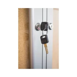 Ghent Cork Enclosed Bulletin Board, Satin Frame, 4'H x 8'W (PA34896K)