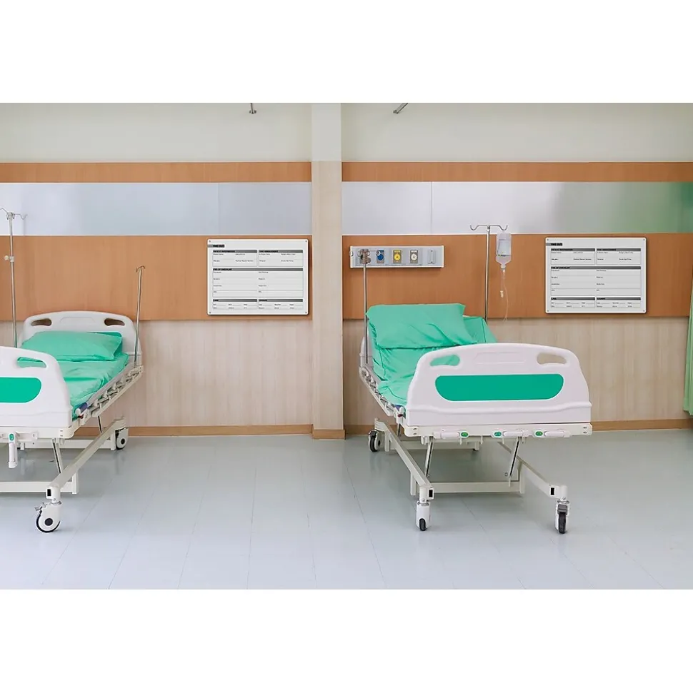 Ghent Harmony OR Time Out Glass Dry-Erase Whiteboard, 18"H x 24"W (GRPHMYRN12T-18)