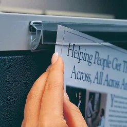 Ghent Hold-Up Display Rails, 96"HL x 2"H, 2/Ct