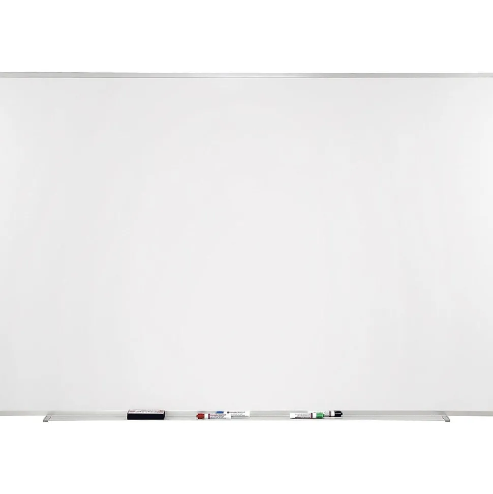 Ghent M1 Series Porcelain Dry-Erase Whiteboard, Aluminum Frame, 10' x 4' (M1-410-4)