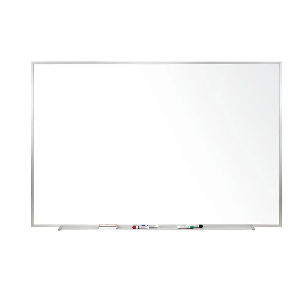 Ghent Magnetic Porcelain Whiteboard, Aluminum Frame, 3' H x 4' W (M1-34-1)