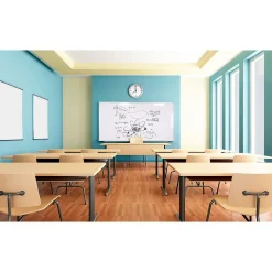 Ghent Magnetic Porcelain Whiteboard, Aluminum Frame, 3' H x 4' W (M1-34-1)