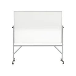 Ghent Porcelain Dry-Erase Whiteboard, Aluminum Frame, 6' x 4' (ARM1M146)