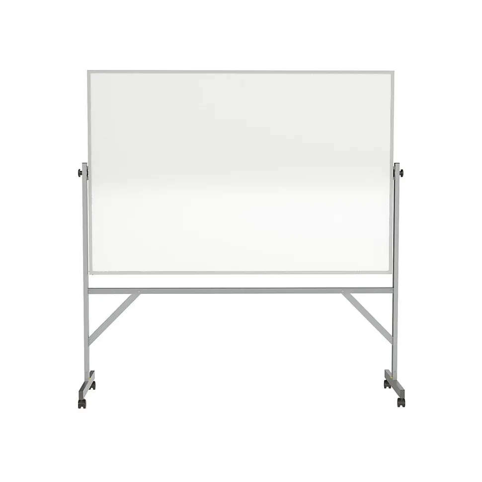Ghent Porcelain Dry-Erase Whiteboard, Aluminum Frame, 6' x 4' (ARM1M146)