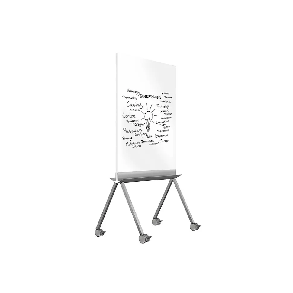 Ghent Roam Laminate Dry-Erase Whiteboard, Aluminum Frame, 4' x 3' (RM36SAWHN)
