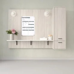 Ghent Slide Changeable Patient Room Glass Dry-Erase Whiteboard, 36