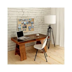 Ghent Traditional Cork Bulletin Board, Aluminum Frame, 4' x 3' (1334-1)