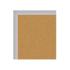 Ghent Traditional Cork Bulletin Board, Aluminum Frame, 4' x 3' (1334-1)