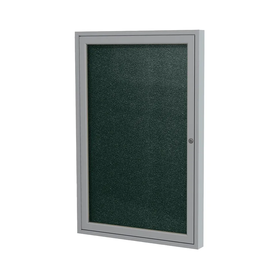 Ghent Vinyl Bulletin Board, Satin Frame, 2' x 1.5' (PA12418VX-183)