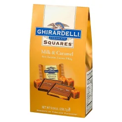 Ghirardelli Squares Milk & Caramel Milk Chocolate Candy Bar, 9.04 oz., 2/Pack (300-01034)