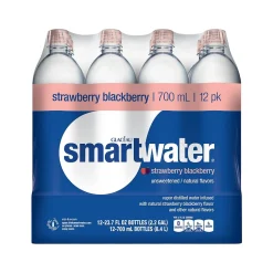 Glaceau Smartwater Flavored Water, 23.7 Oz., 12/Pack (157196)