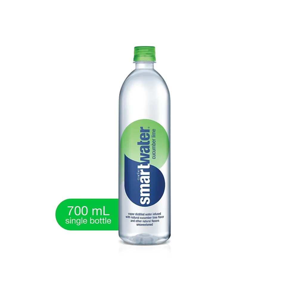 Glaceau Smartwater Flavored Water, 23.7 Oz., 12/Pack (157206)