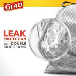 Glad ForceFlex 13-Gallon Scented Kitchen Trash Bag, 0.72 mil, Gain Original, White, 80 Bags/Box (79009)
