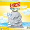 Glad ForceFlex Tall Kitchen Drawstring Trash Bags, 13 Gallon, Fresh Clean scent with Febreze Freshness, 80/Box(78534)