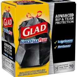 Glad ForceFlexPlus 30 Gallon Trash Bag, 5.31