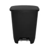 Glad Plastic Step Trash Can, 20-Gallon, Black (GLD-74230-1)
