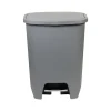 GLAD Plastic Step Trash Can, 20-Gallon, Gray (GLD-74231-1)