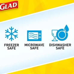 Glad® To Go Lunch Containers, 32 Oz., 4/Pack (78404)