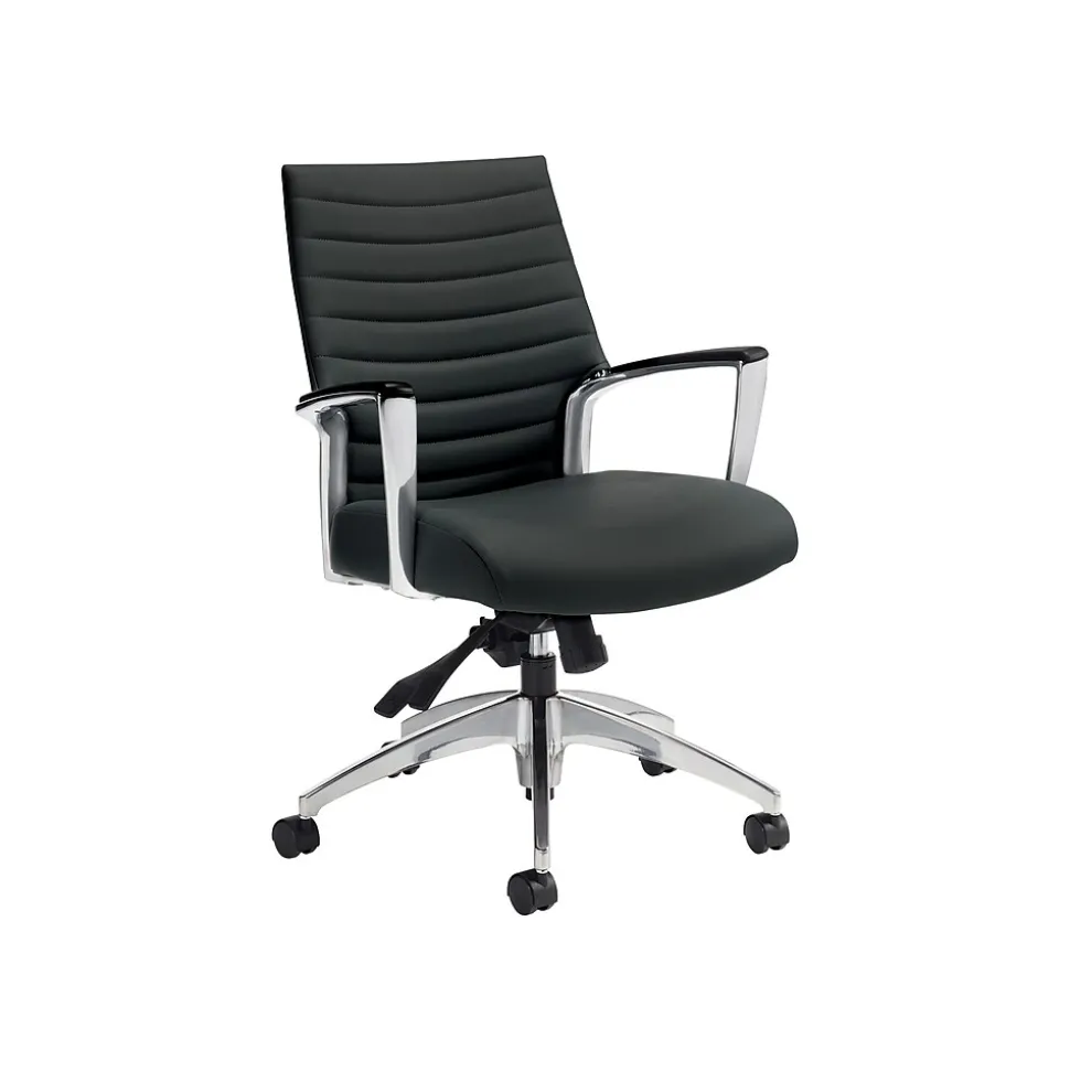 Global Accord Vinyl Executive Chair, Ink Black (26714ALA16F)