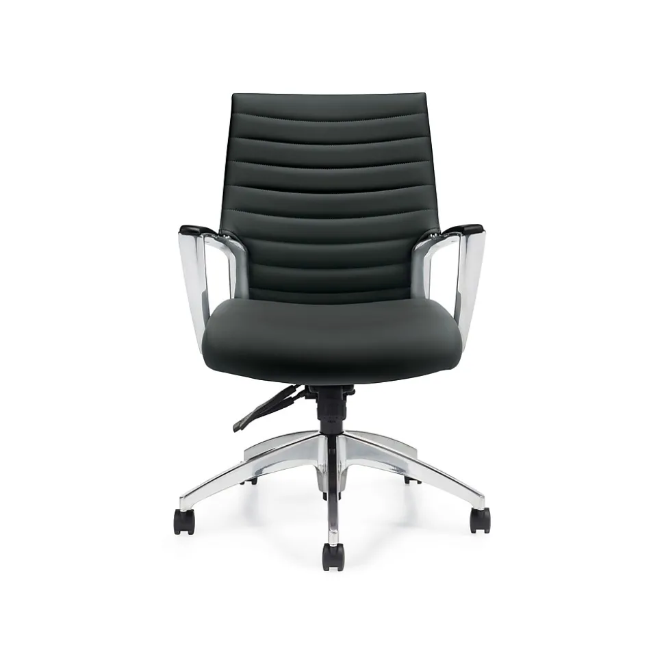 Global Accord Vinyl Executive Chair, Ink Black (26714ALA16F)