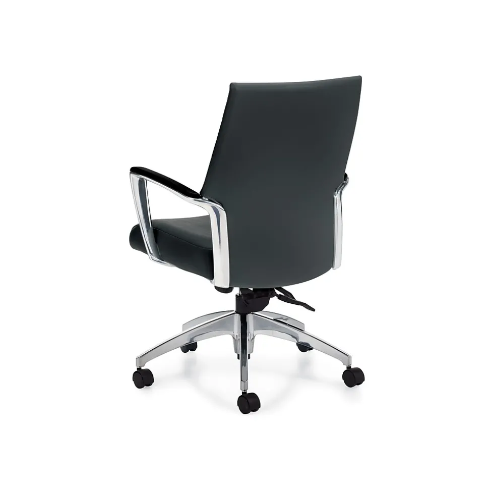Global Accord Vinyl Executive Chair, Ink Black (26714ALA16F)