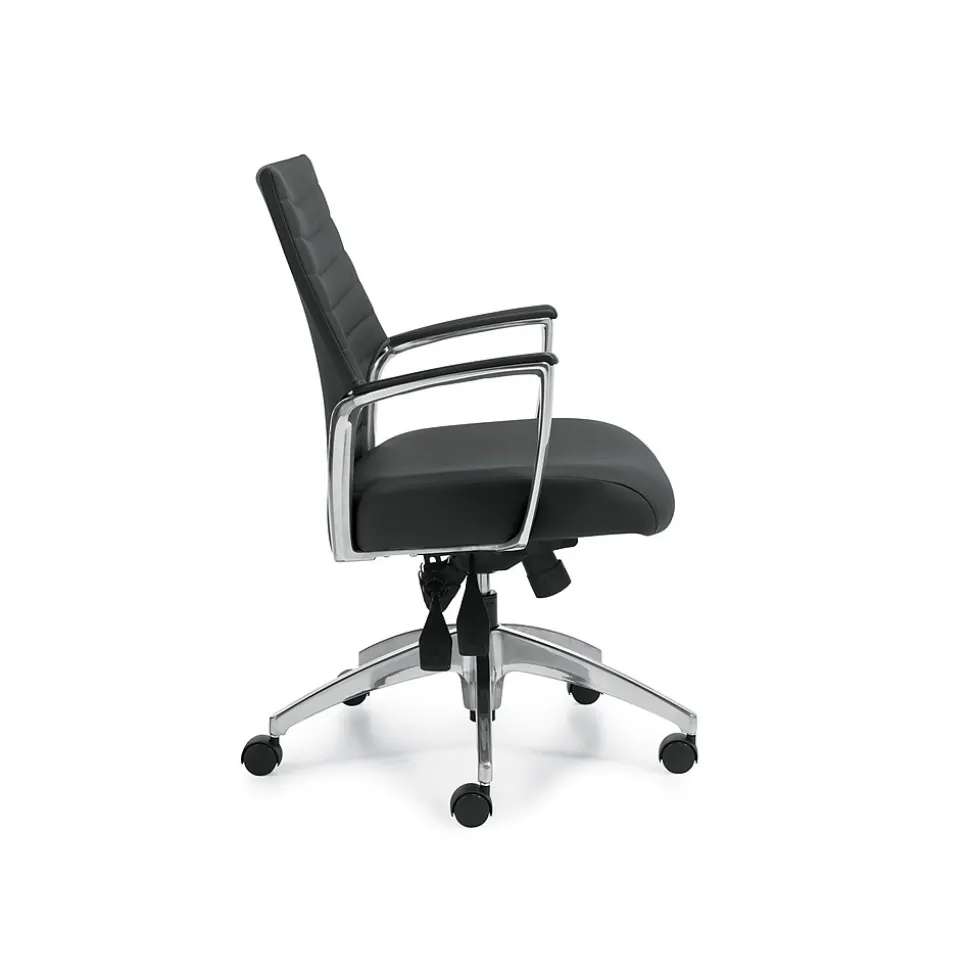 Global Accord Vinyl Executive Chair, Ink Black (26714ALA16F)