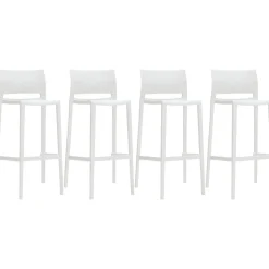 Global Bakhita Plastic Banquet/Reception Chair, Milk 4/Carton (6754MLK)