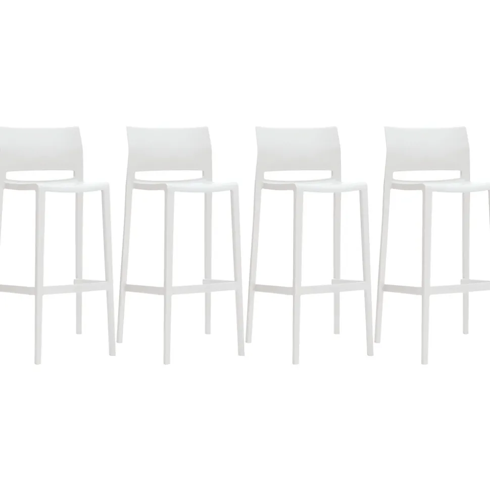 Global Bakhita Plastic Banquet/Reception Chair, Milk 4/Carton (6754MLK)