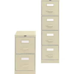 Global 2-Drawer Vertical File Cabinet, 25"D (P25-201)