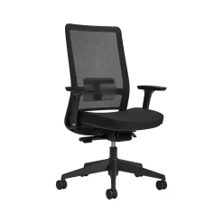 Global Factor Mesh Back Fabric Task Chair, Black (55408BKFU85)